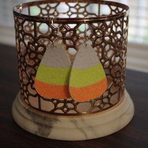 Glitter Candy Corn Earrings